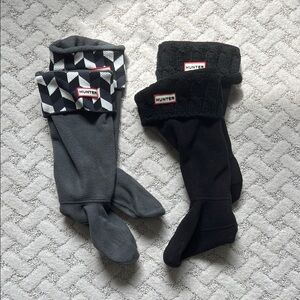Hunter Black and Gray Patterned Socks